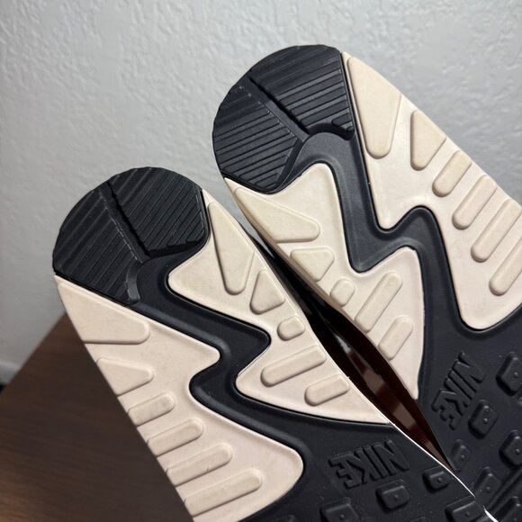 Nike Mens Air Max 90 Sneaker Shoes Size 10.5 Summit White Khaki Tan Brown Sporty - Picture 12 of 14